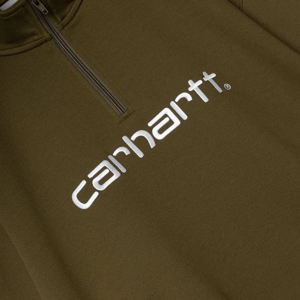 Script Half Zip Sweatshirt | Coffee Liqueur