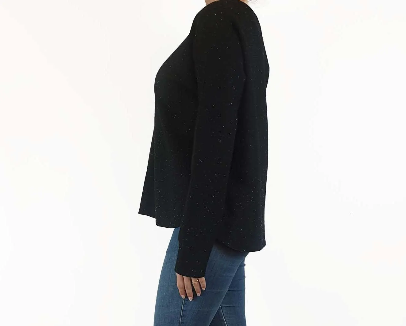 Seed black speckled jumper size S