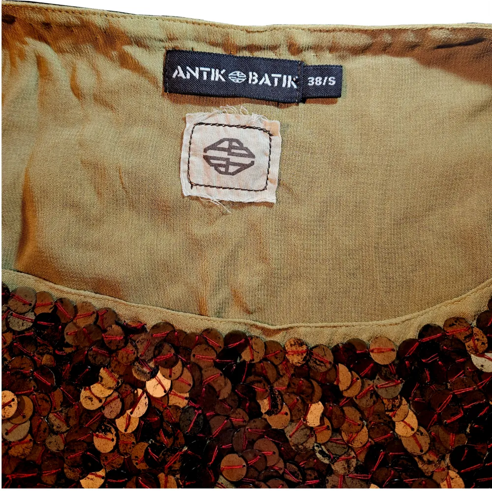 Sequined Gold Tunic - Antik Batik