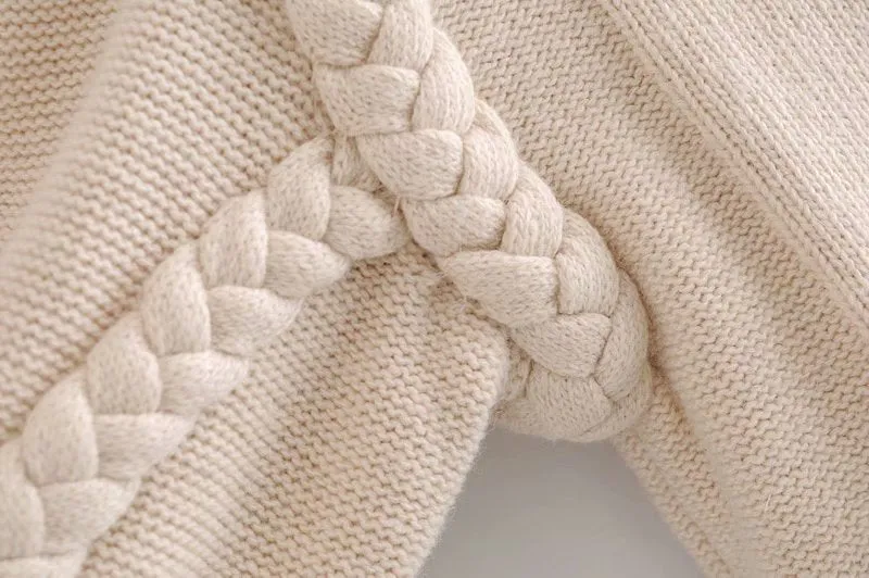 Shoulder Padded Geometry Tops Sweaters