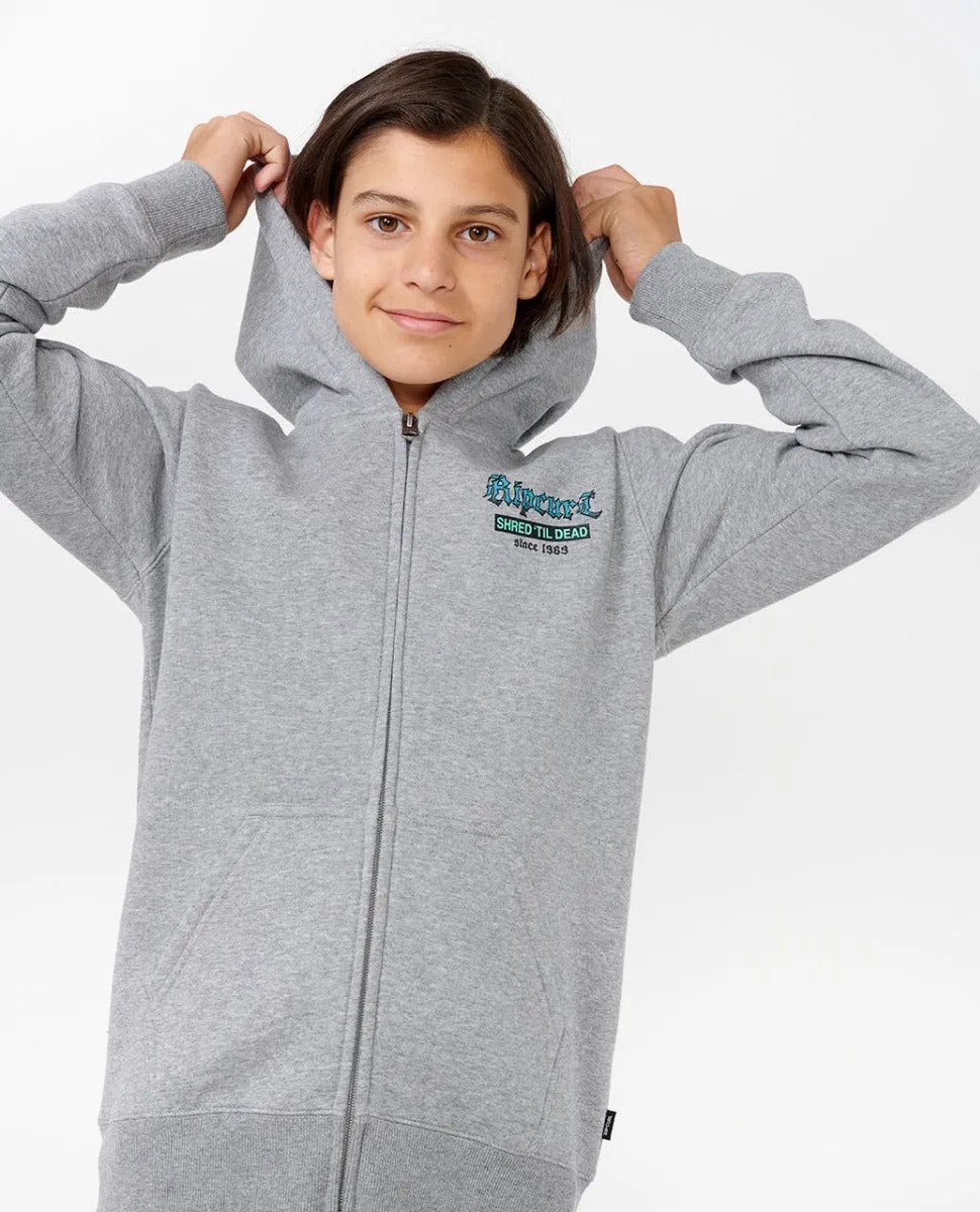 Shred Till Dead Zip Through Fleece - Boy (1-16 years)