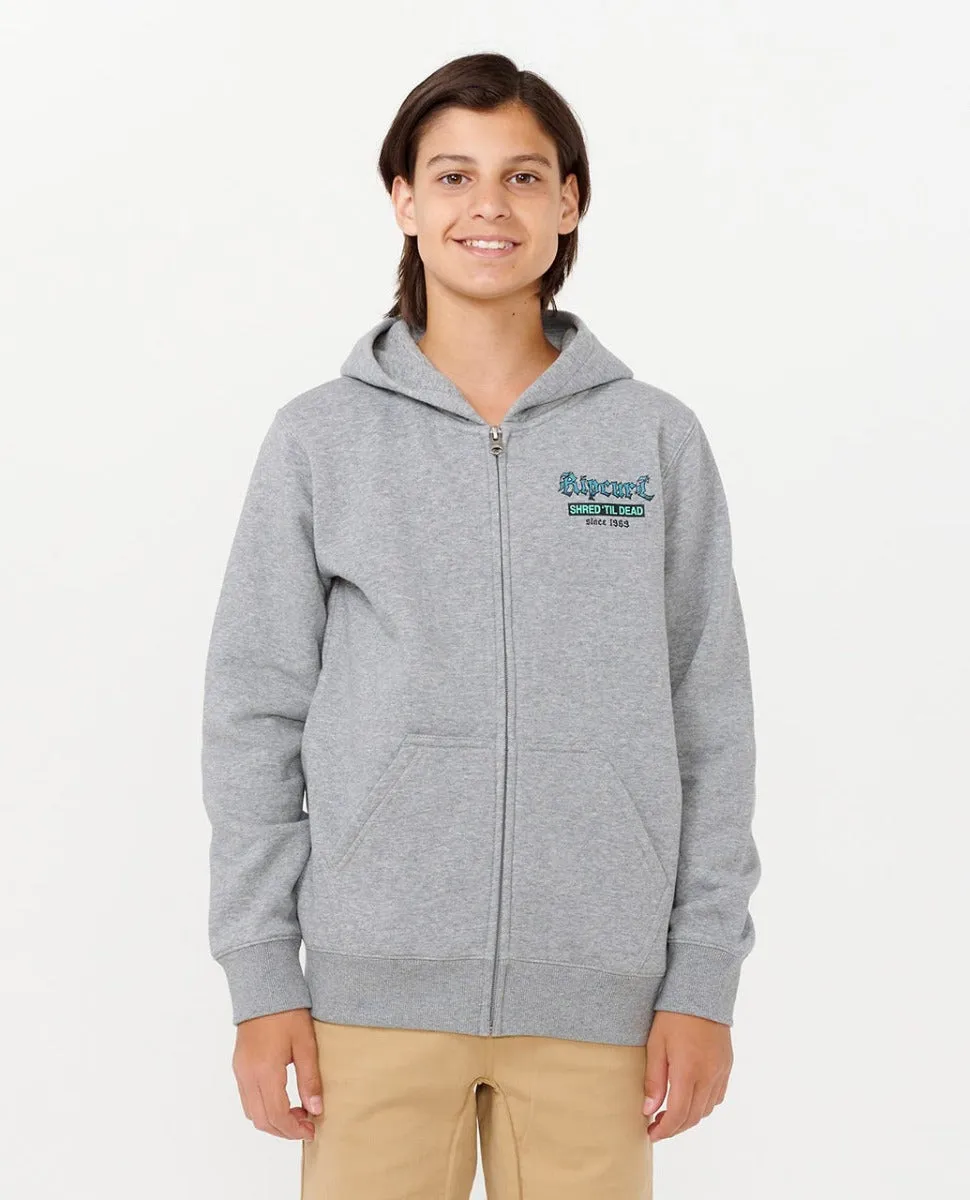 Shred Till Dead Zip Through Fleece - Boy (1-16 years)