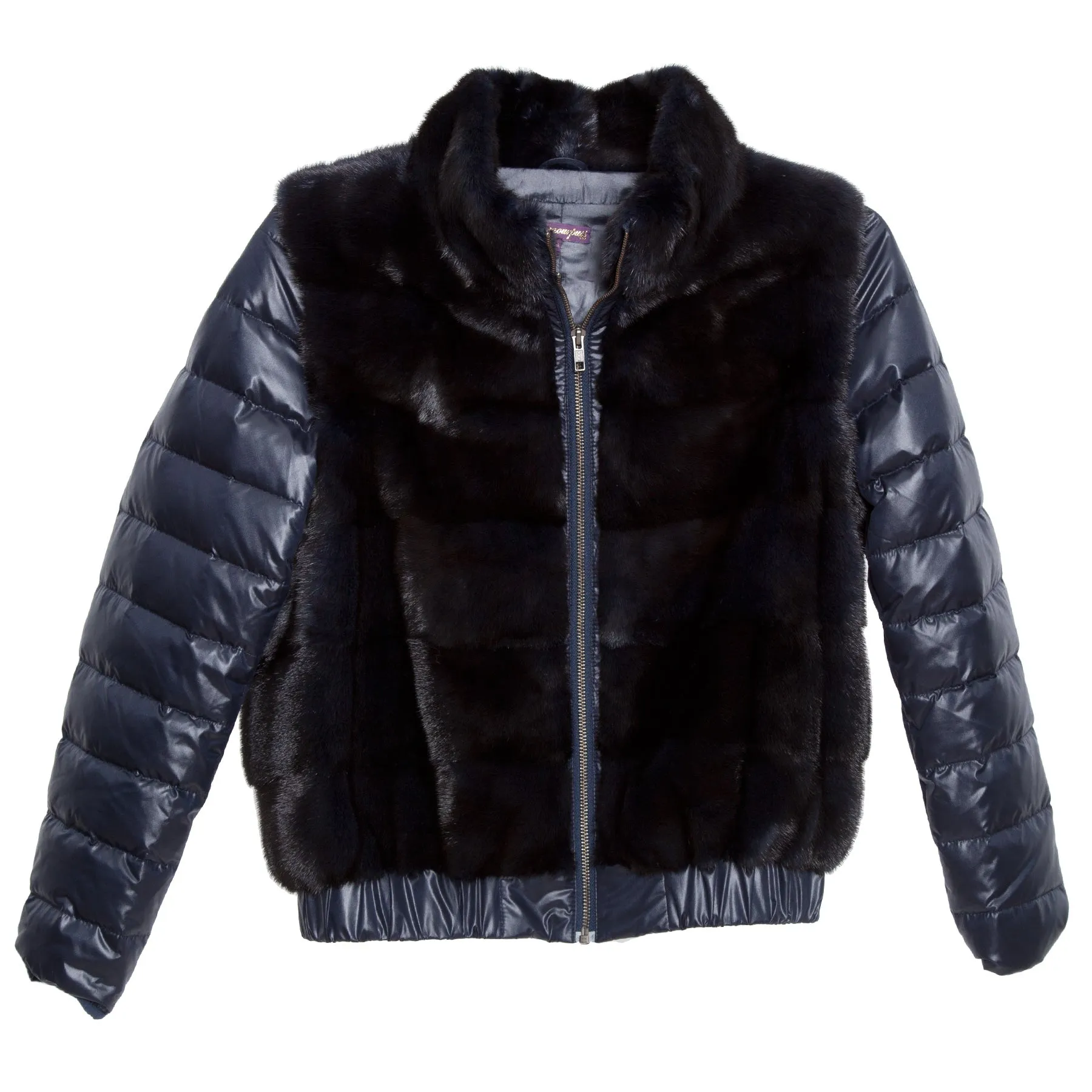 Signature Down  Sleeve Jacket with Removable Sleeve (Black)
