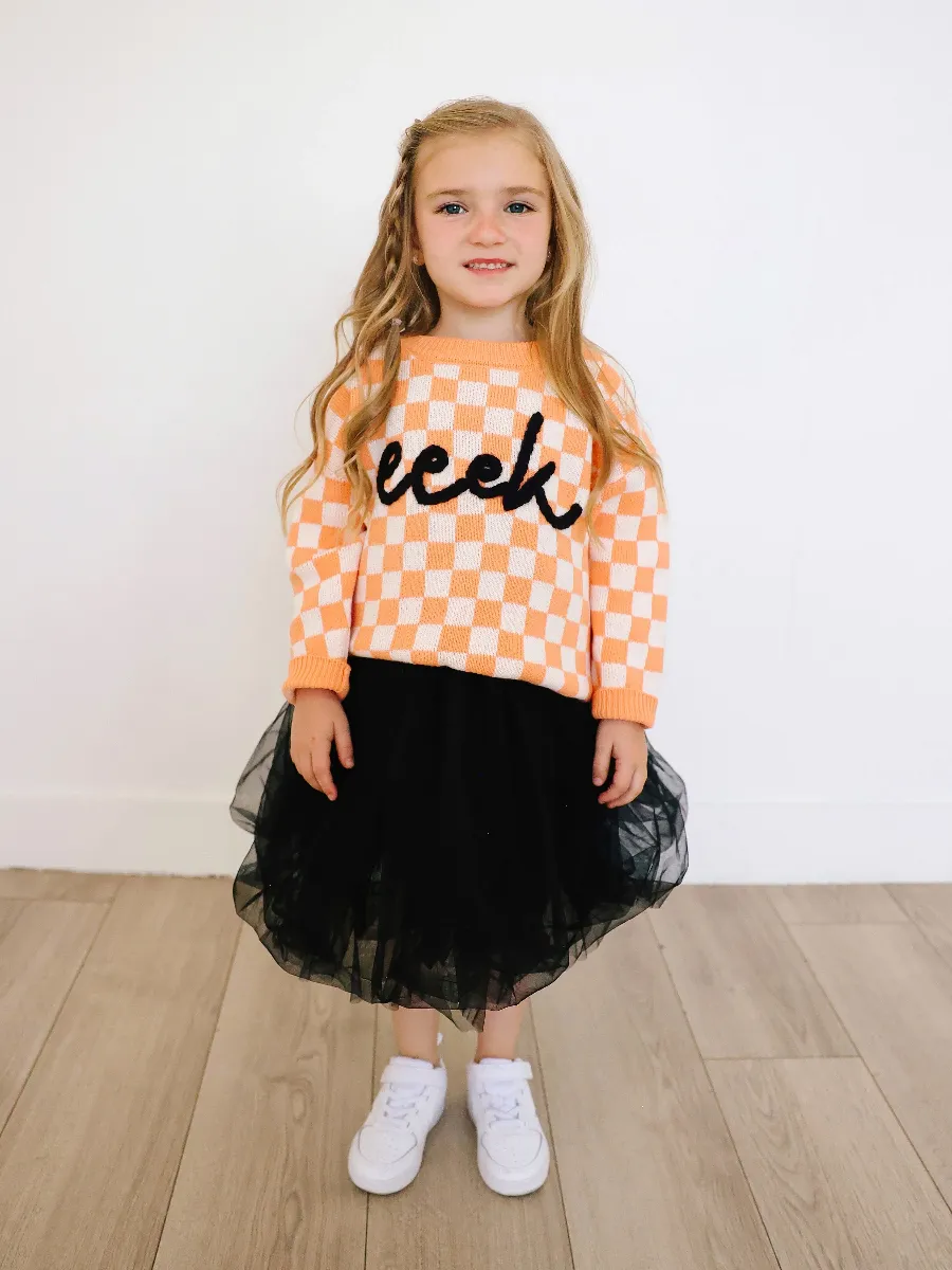 Spooky Hand Embroidered Sweater - Eeek