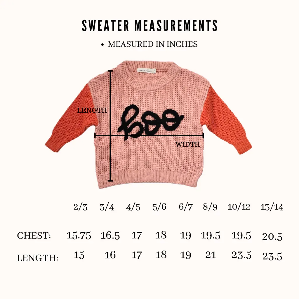 Spooky Hand Embroidered Sweater - Eeek