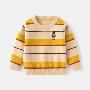 Striped Pullover-Yellow