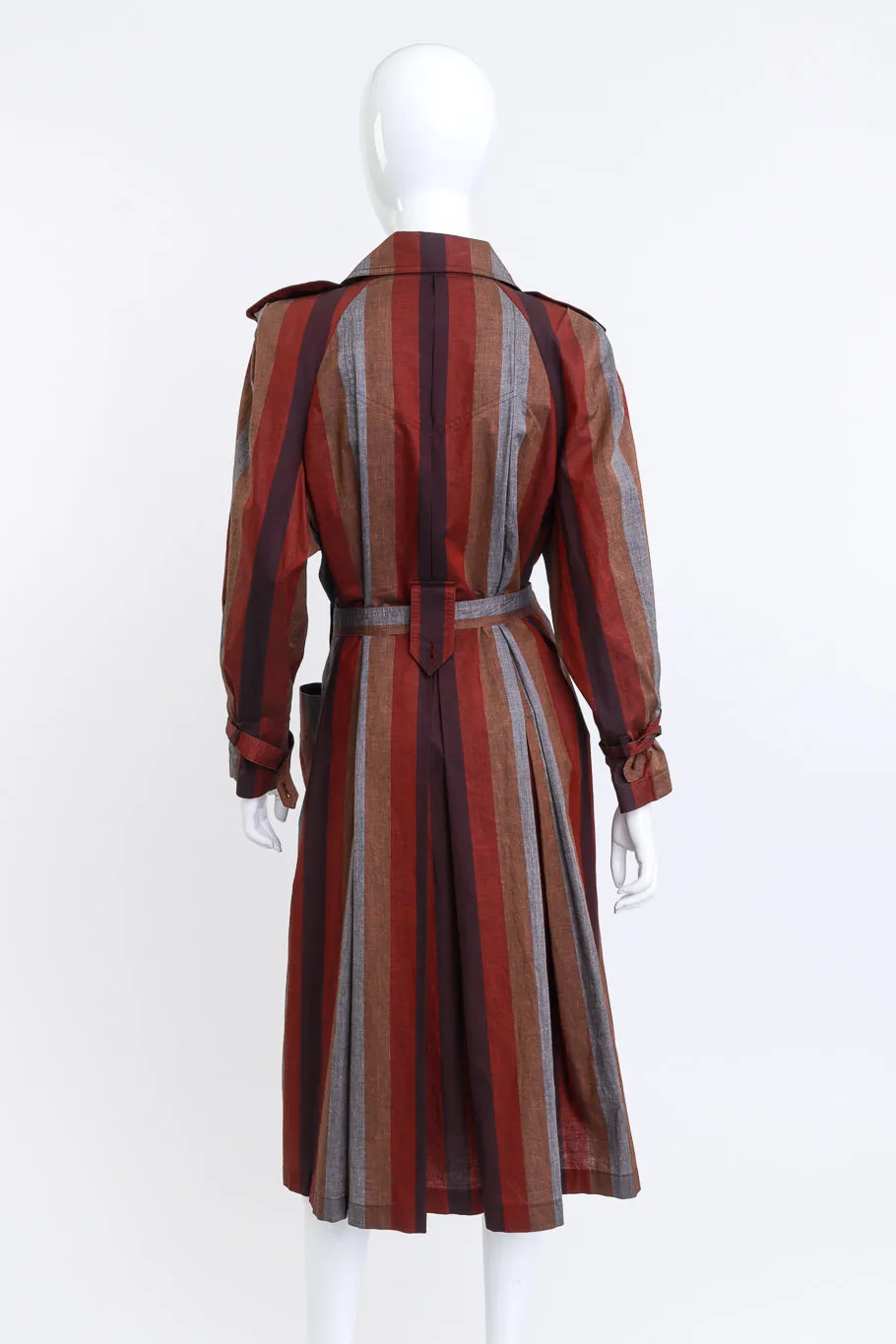 Striped Trench Coat