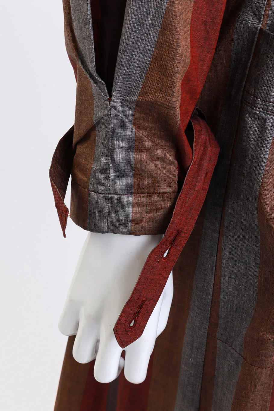 Striped Trench Coat