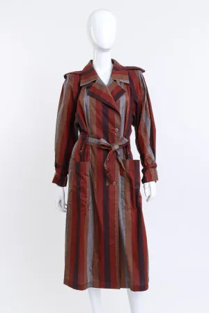 Striped Trench Coat