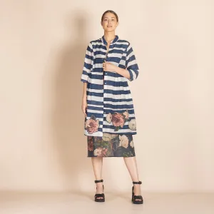 stripes monastic coat