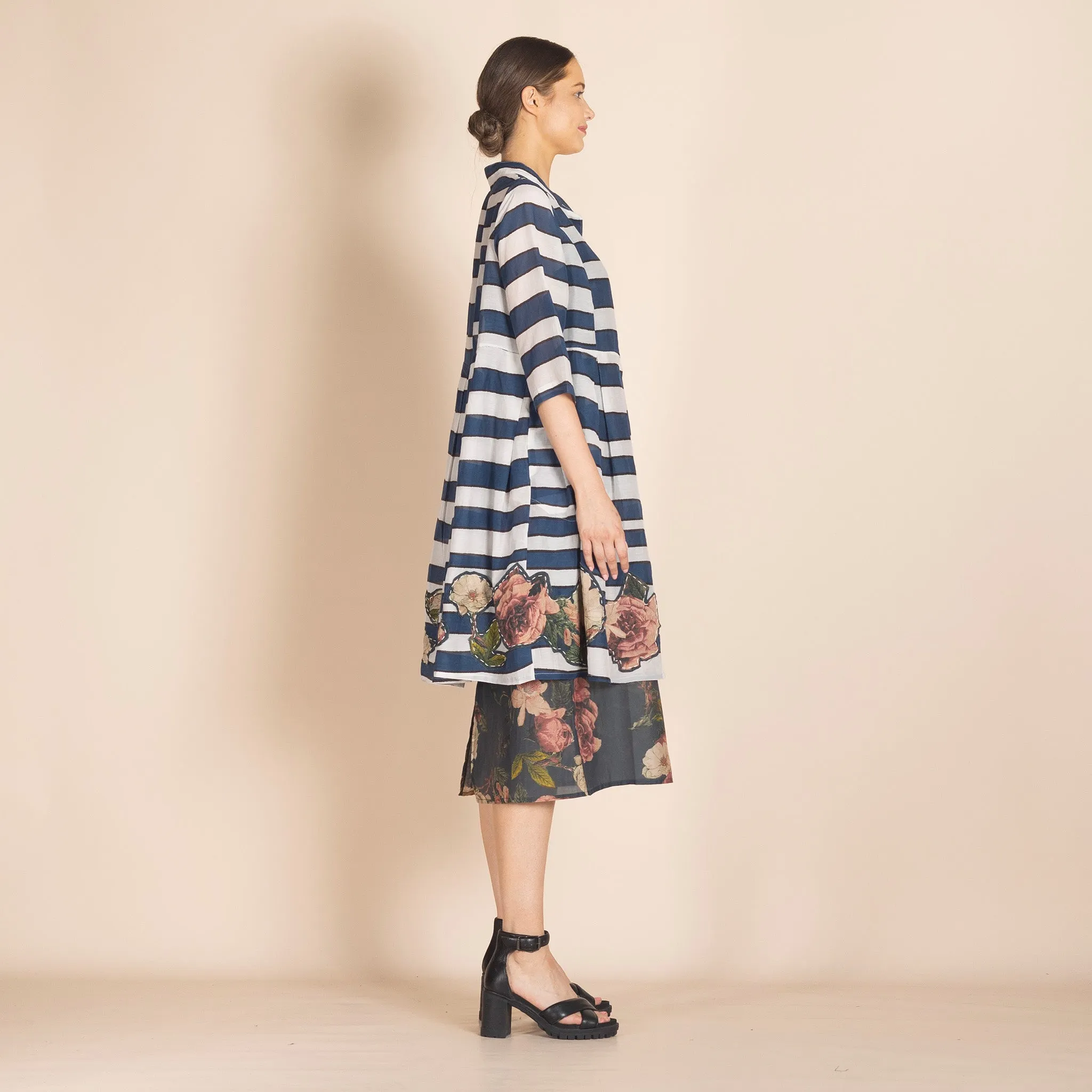 stripes monastic coat