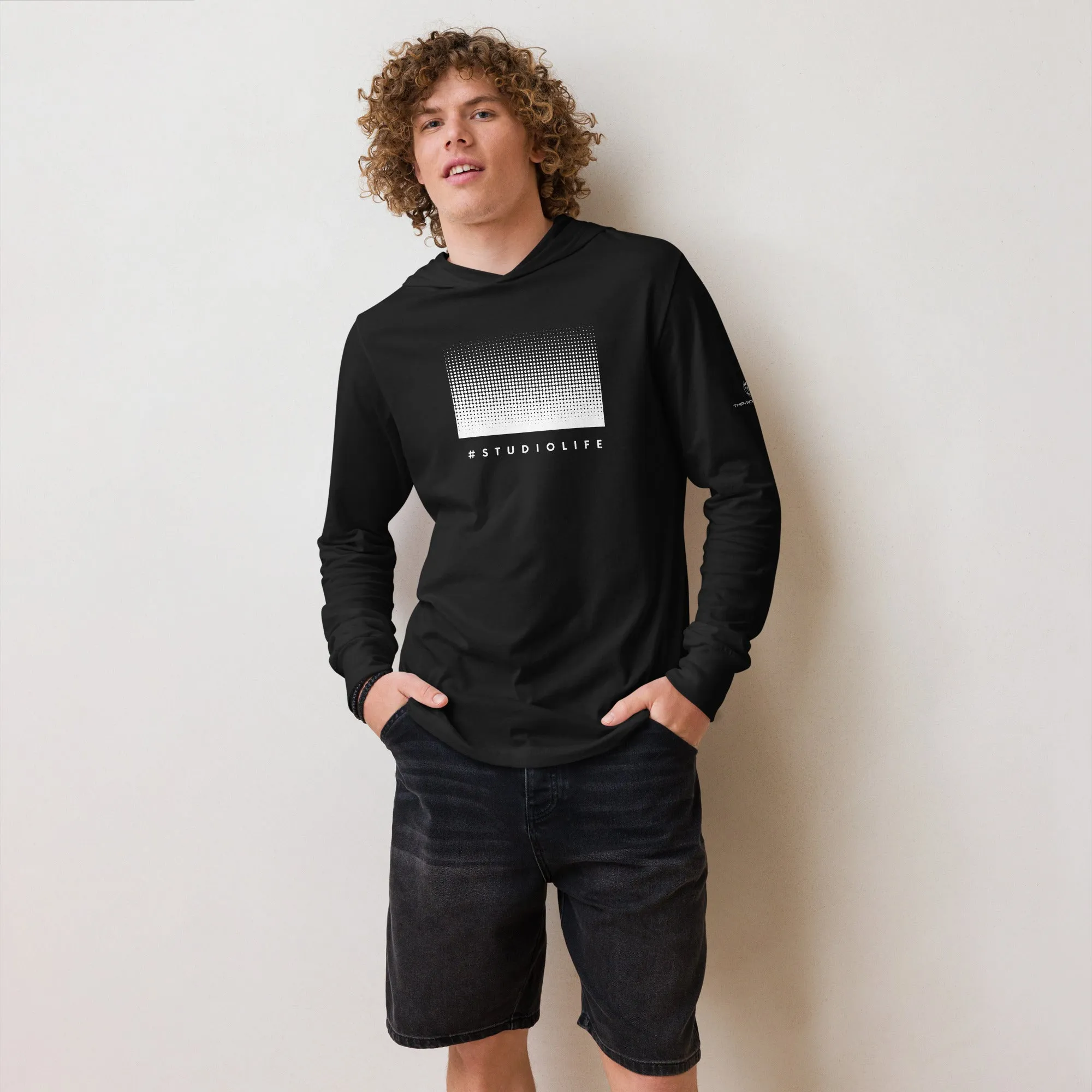 Studio Life Hooded long-sleeve tee