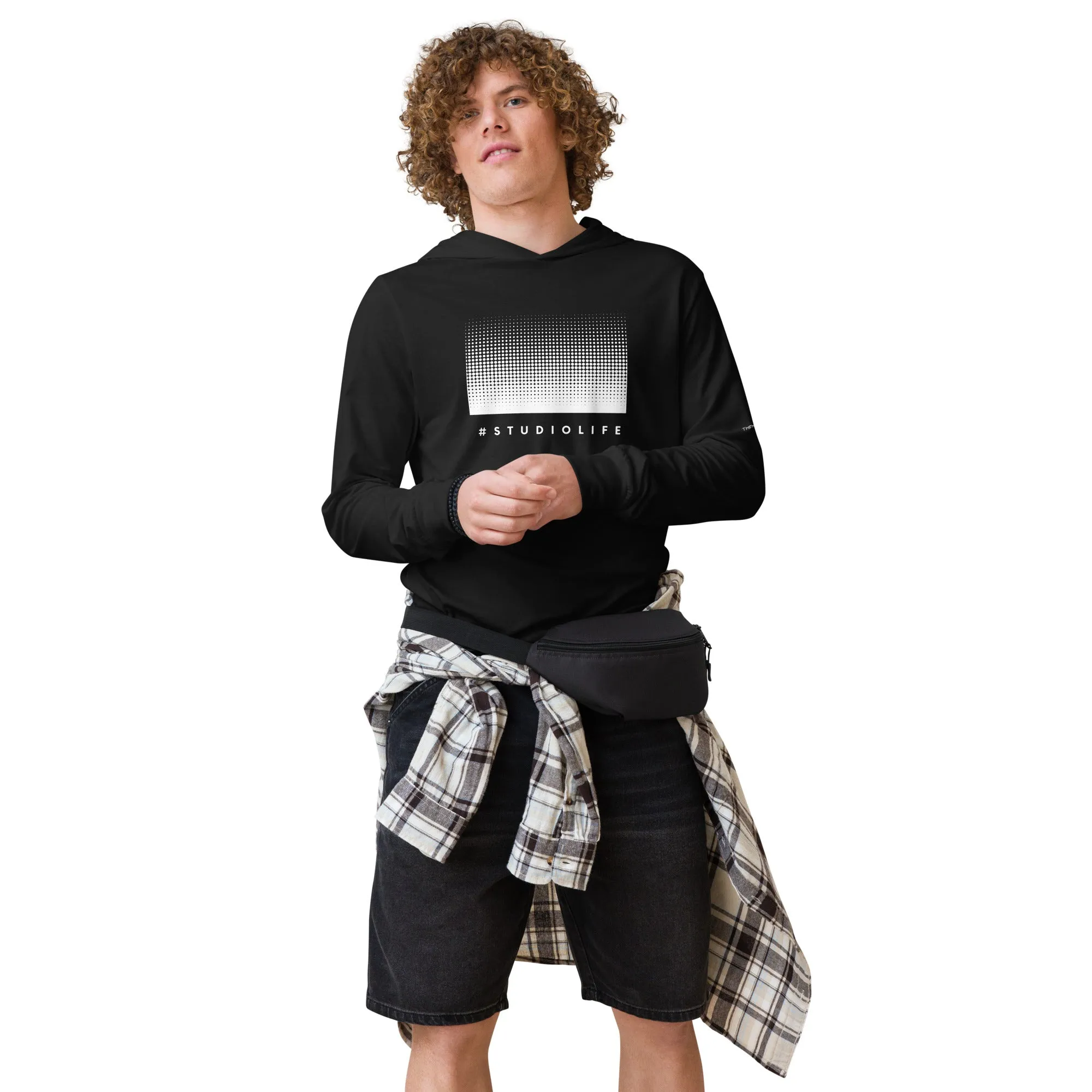 Studio Life Hooded long-sleeve tee