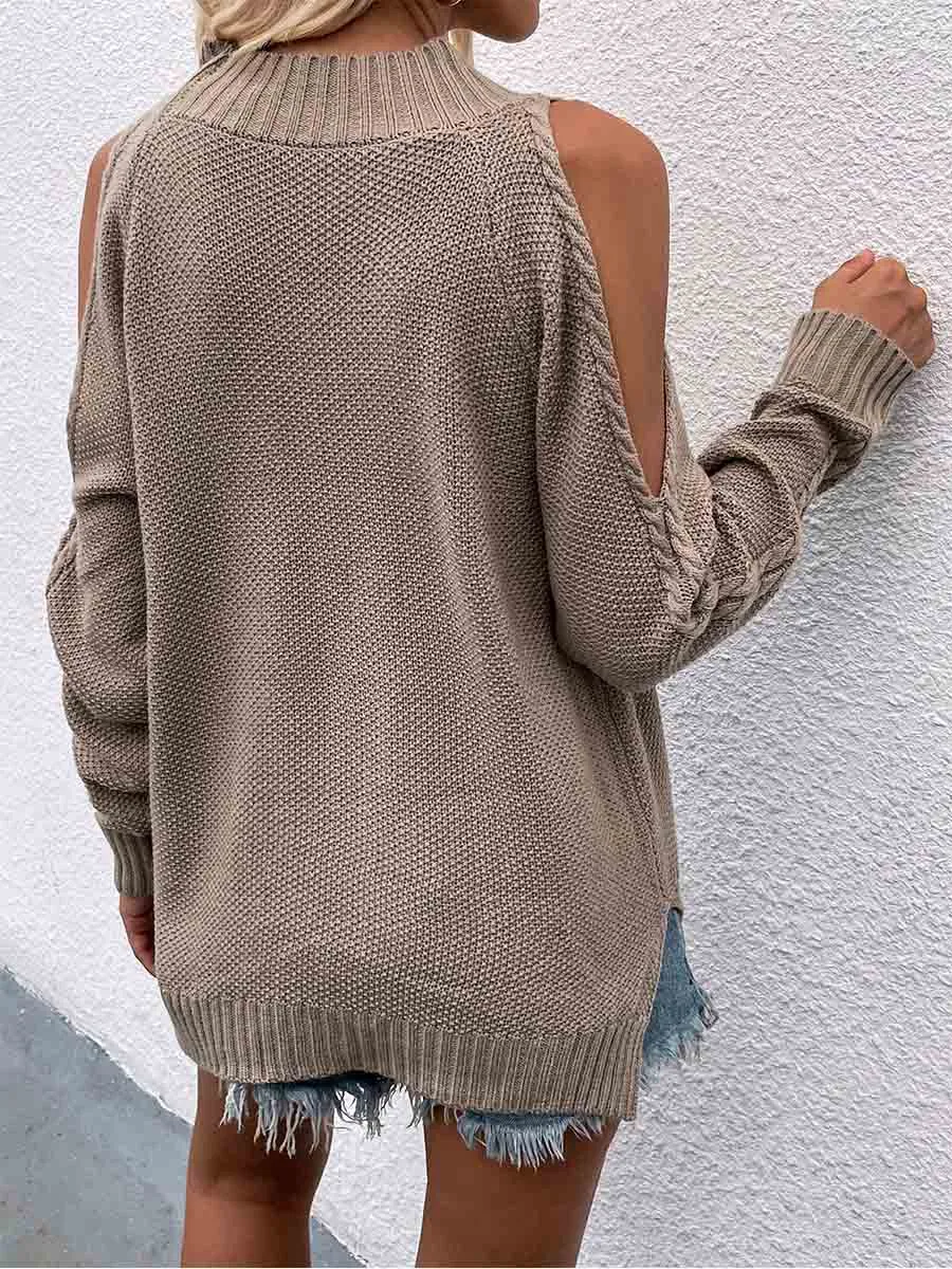 Stunncal Off-shoulder Knit Sweater