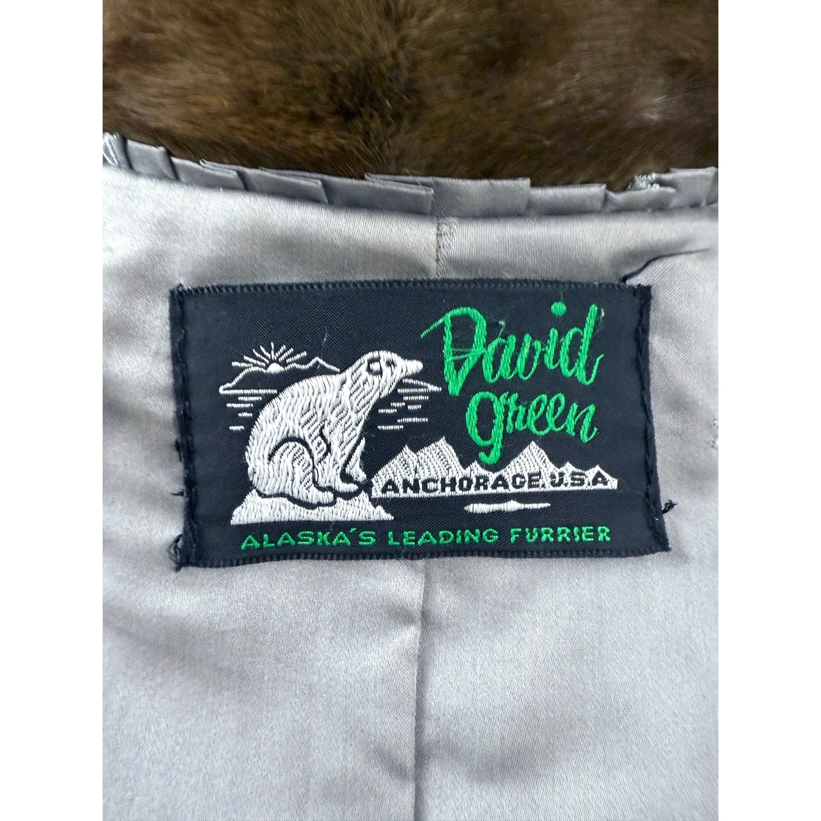 Stunning Alaskan Mink Fur Swing Coat  Hat Full Length L/XL David Green 90" Sweep