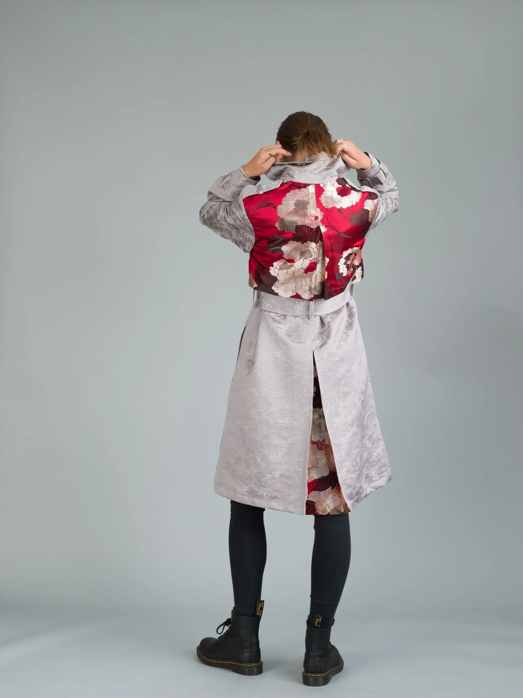 The Trench Coat - Red Camelia