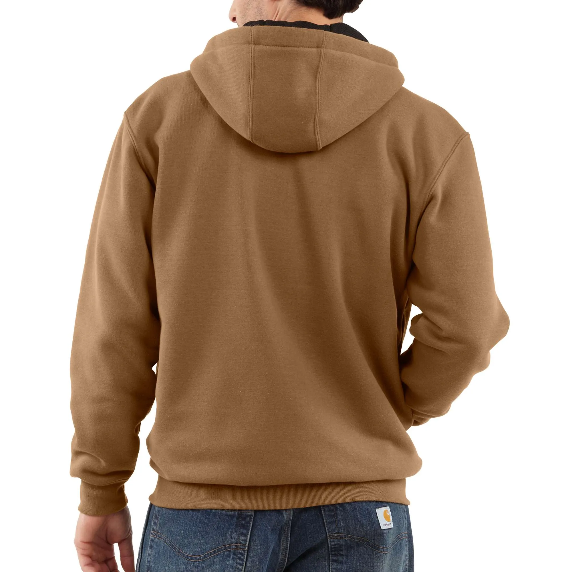 Thermal-Lined Hooded Zip-Front Sweatshirt
