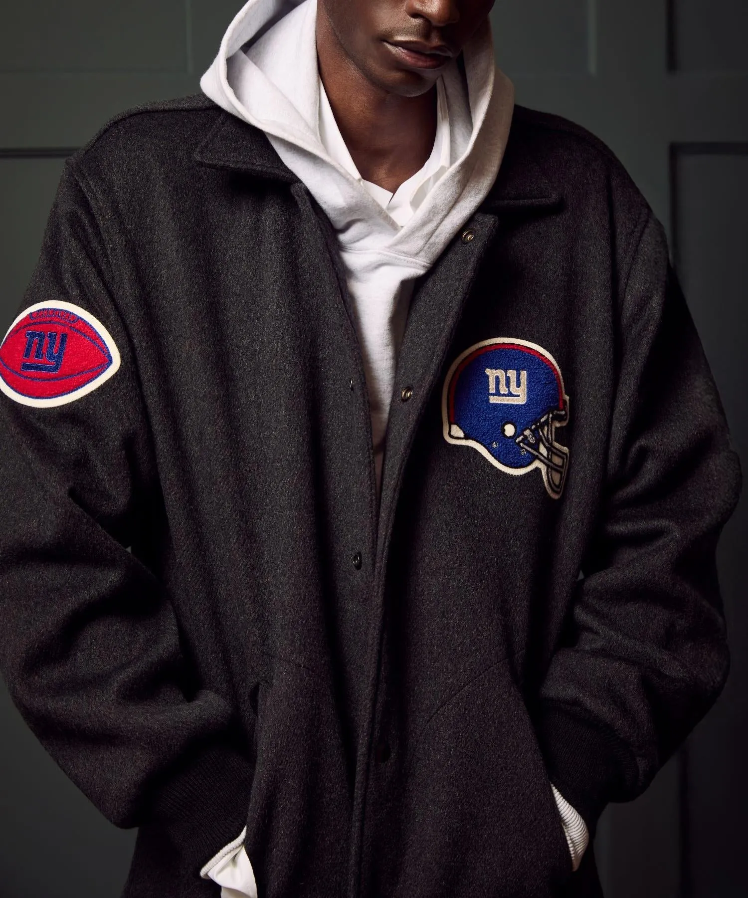 Todd Snyder by Fanatics for NFL Giants Cashmere Coaches Jacket