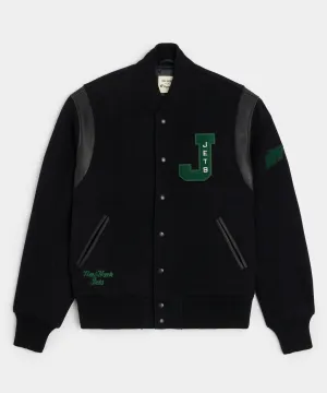 Todd Snyder by Fanatics for NFL Jets Cashmere Varsity Jacket