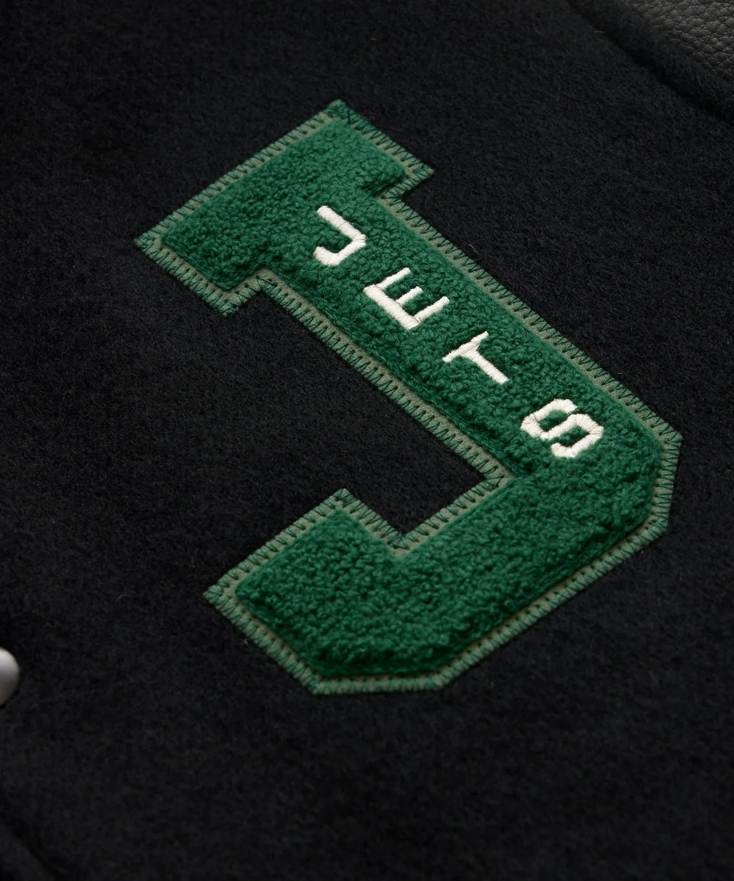 Todd Snyder by Fanatics for NFL Jets Cashmere Varsity Jacket