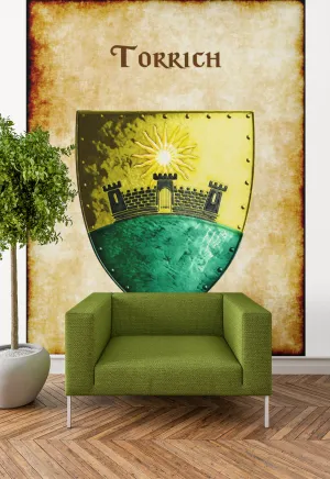Torrich Heraldry of Greyhawk Anna Meyer Cartography Canvas Art Print