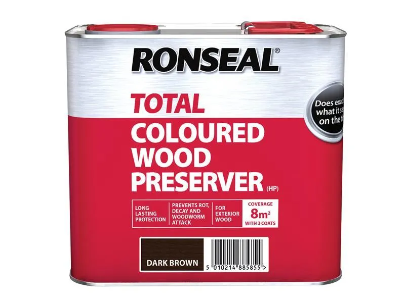 Trade Total Wood Preserver Dark Brown 2.5 litre