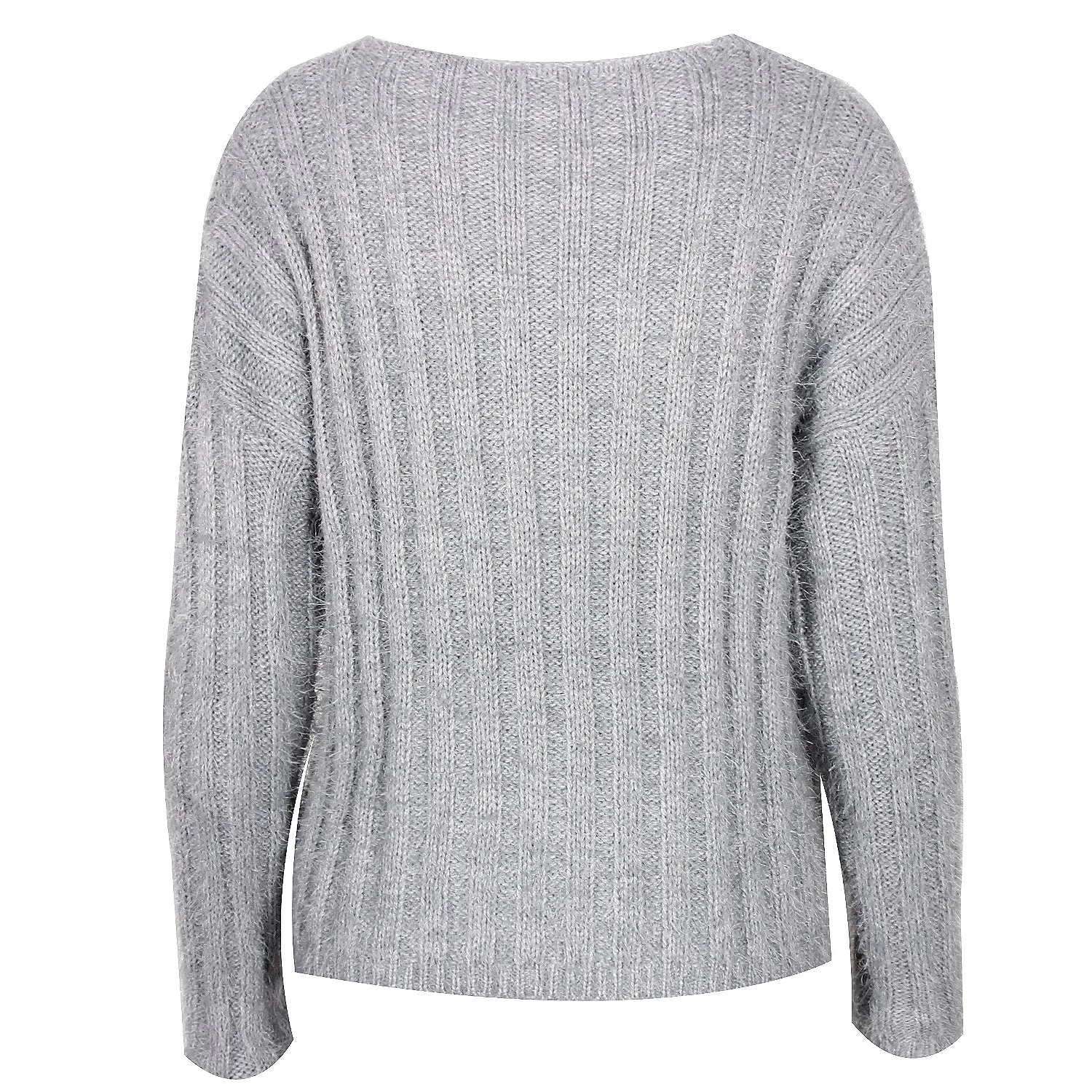 V-neck Single-breasted Knit Sweaters Cardigans