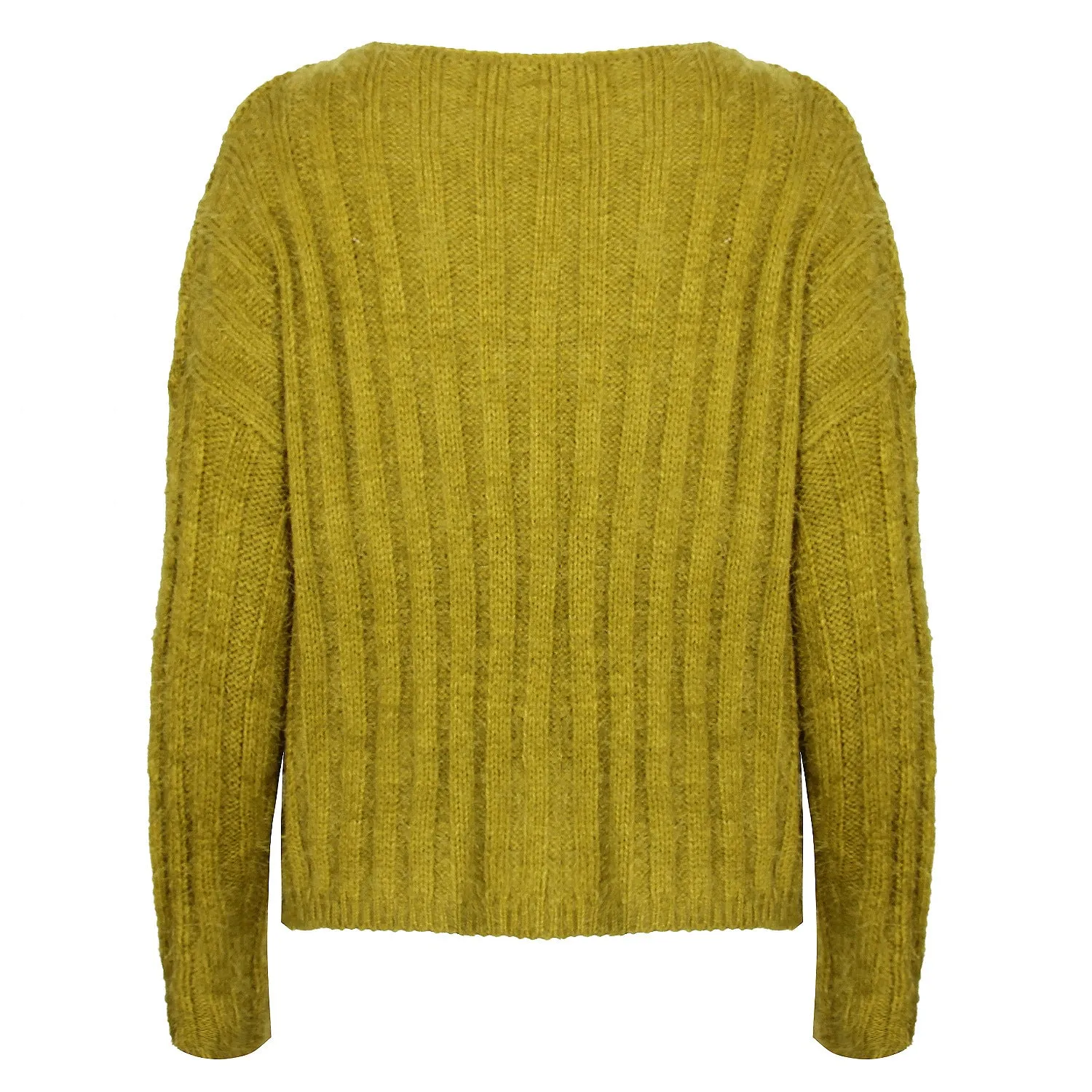 V-neck Single-breasted Knit Sweaters Cardigans