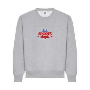 Vice 84 'Sports Dept' Heavyweight Embroidered Sweater - Ash