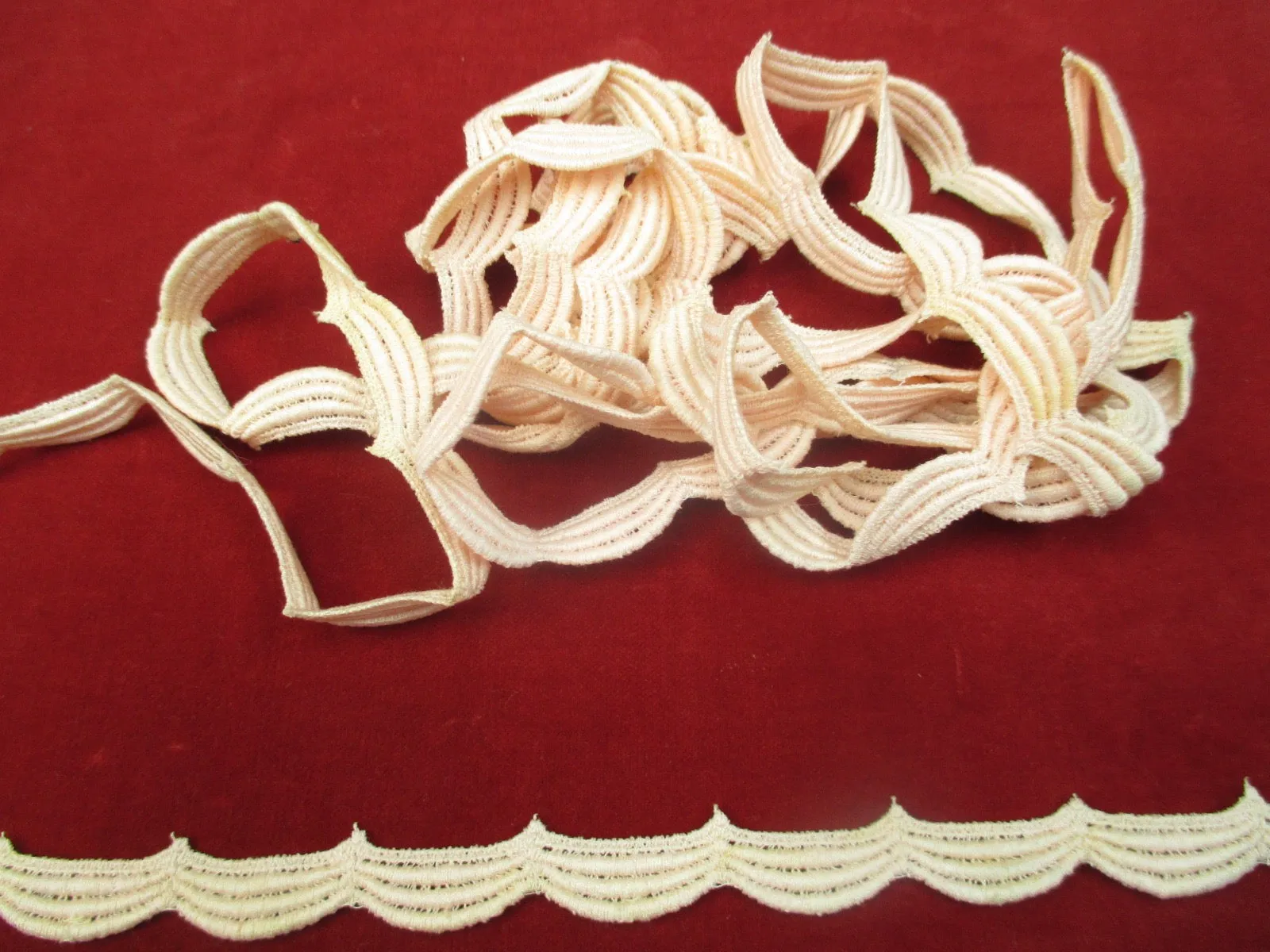 Vintage 1930s Cotton embroidered trim