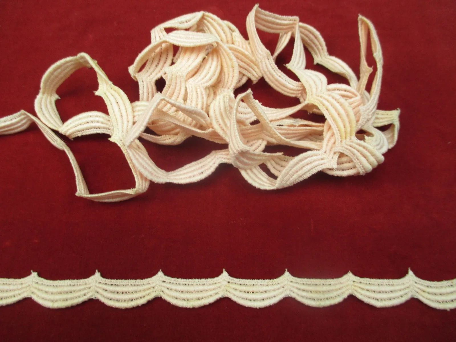 Vintage 1930s Cotton embroidered trim