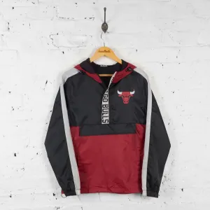 Vintage Chicago Bulls NBA Pullover Windbreaker - Black - S