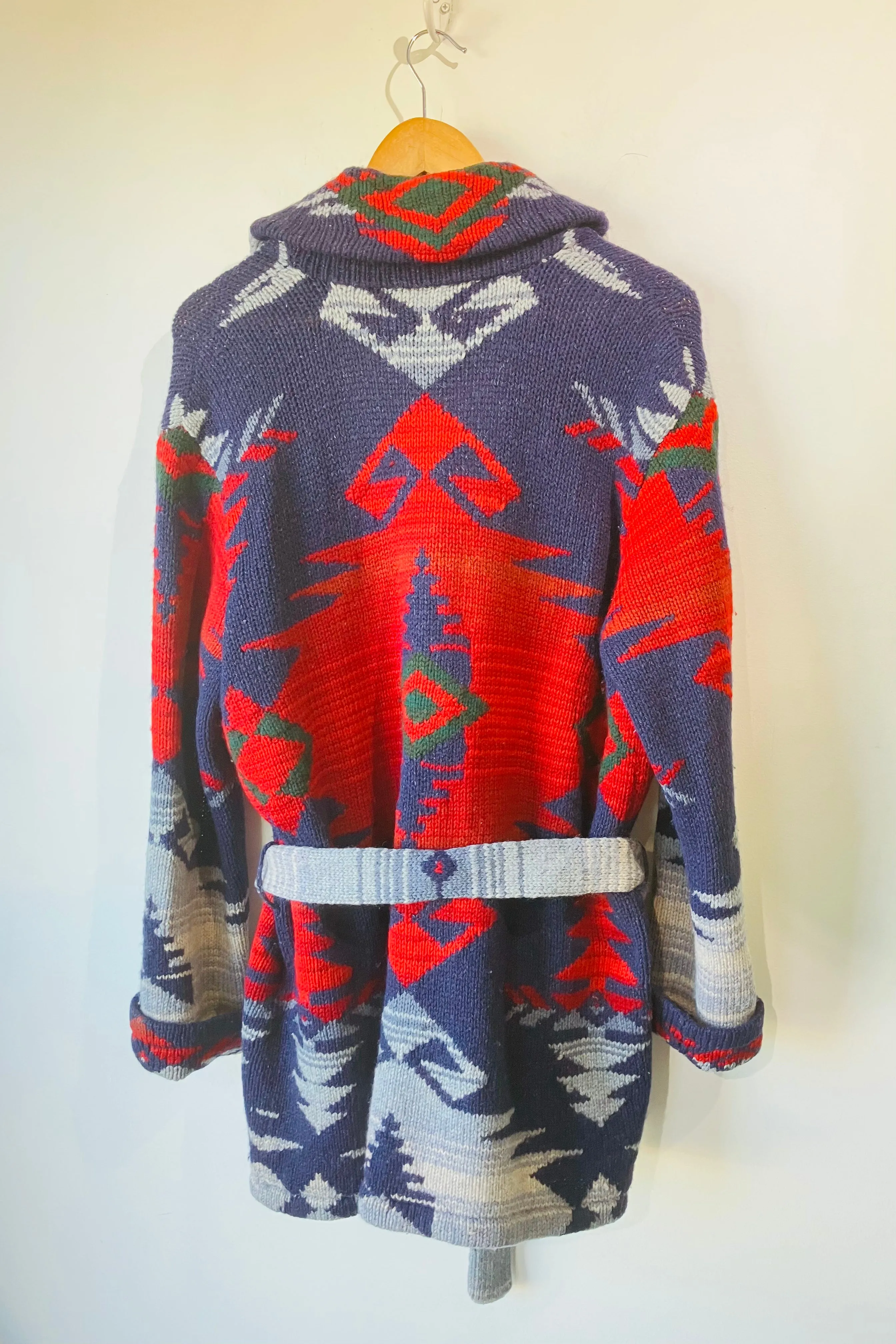 Vintage Lauren Ralph Lauren Hand Knit Wool Cardigan