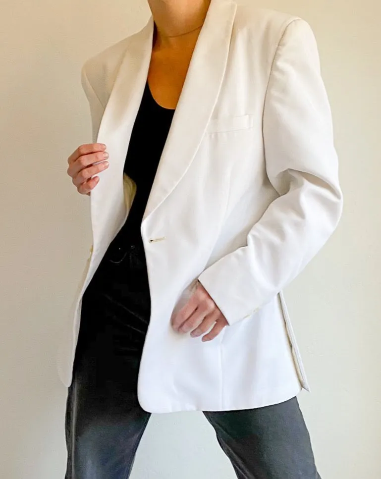 Vintage Pierre Cardin White Blazer