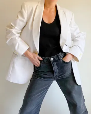 Vintage Pierre Cardin White Blazer