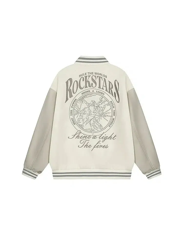 Vintage Rockstars Graphic Bomber Jacket