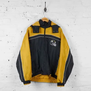 Vintage Steelers NFL Padded Jacket - Black/Yellow - XL