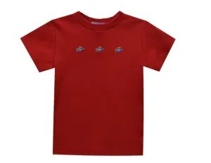 Vive La Fete Embroidered Airplane Shirt