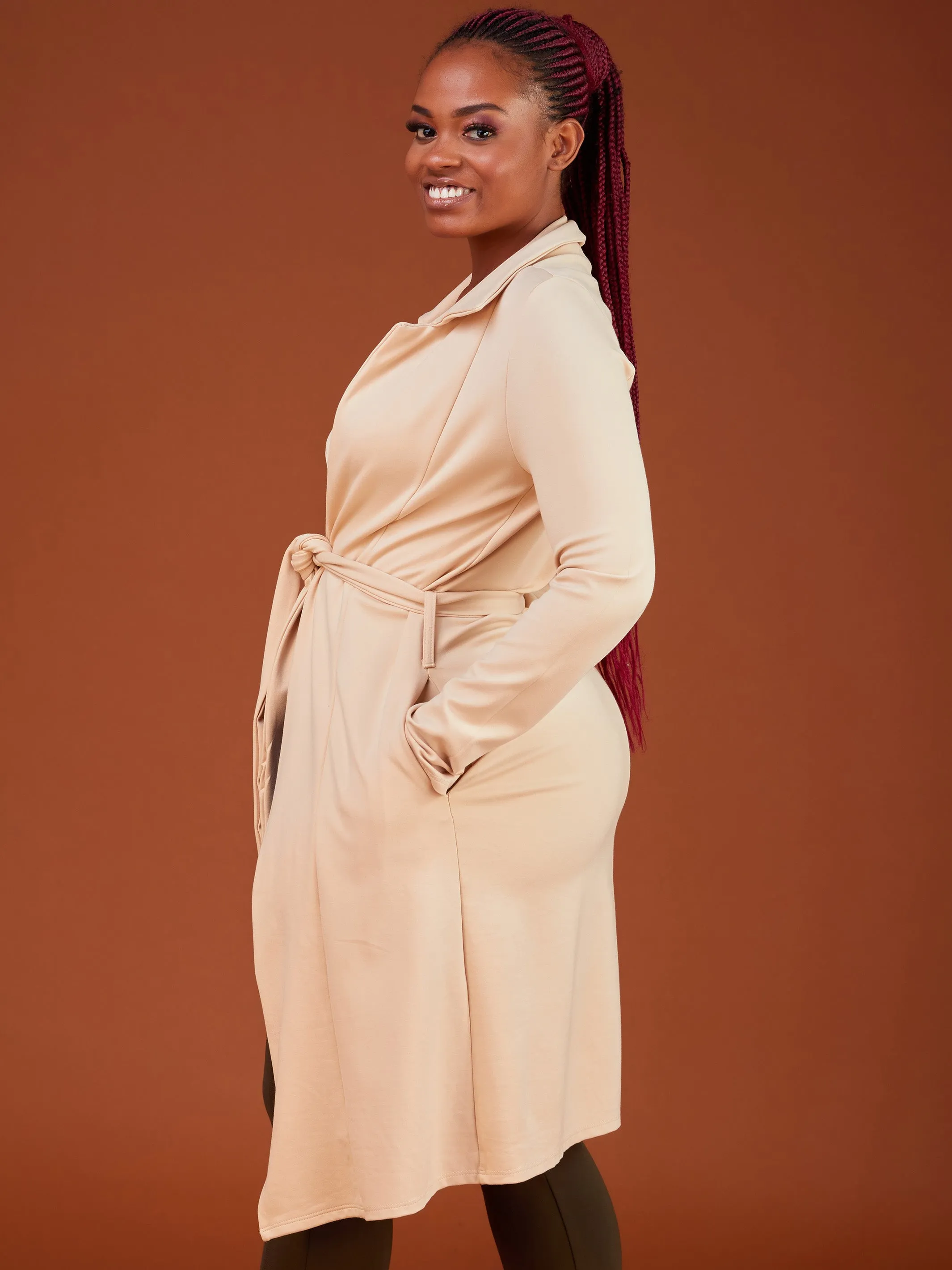 Vivo Basic Trench Coat - Buttermilk