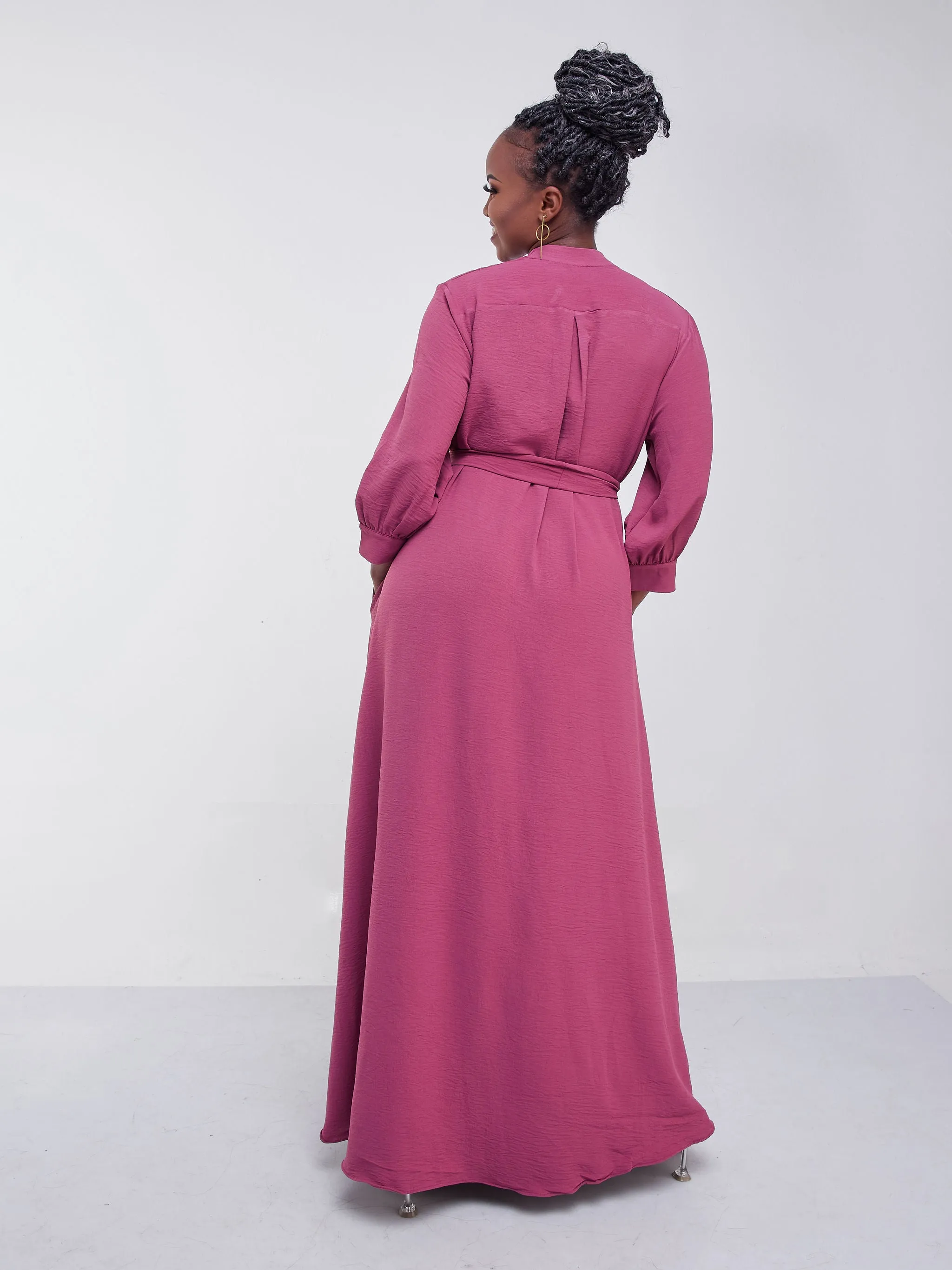 Vivo Jema V-Neck Maxi Dress - Peach