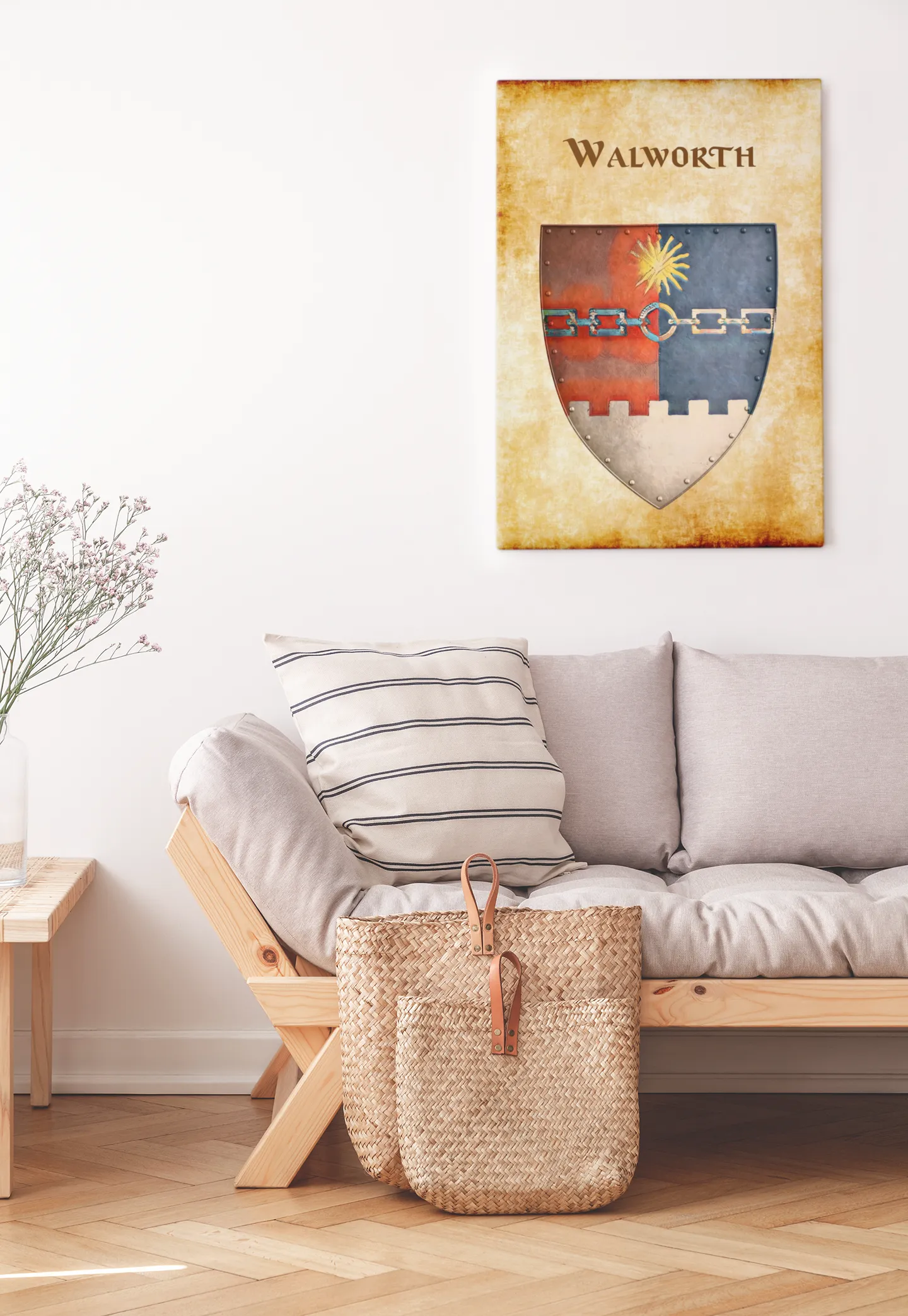 Walworth Old Heraldry of Greyhawk Anna Meyer Cartography Canvas Art Print