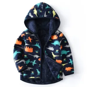 Warm Soft Fleece Jackets for Girls and Boys - Grey, Pink, Navy