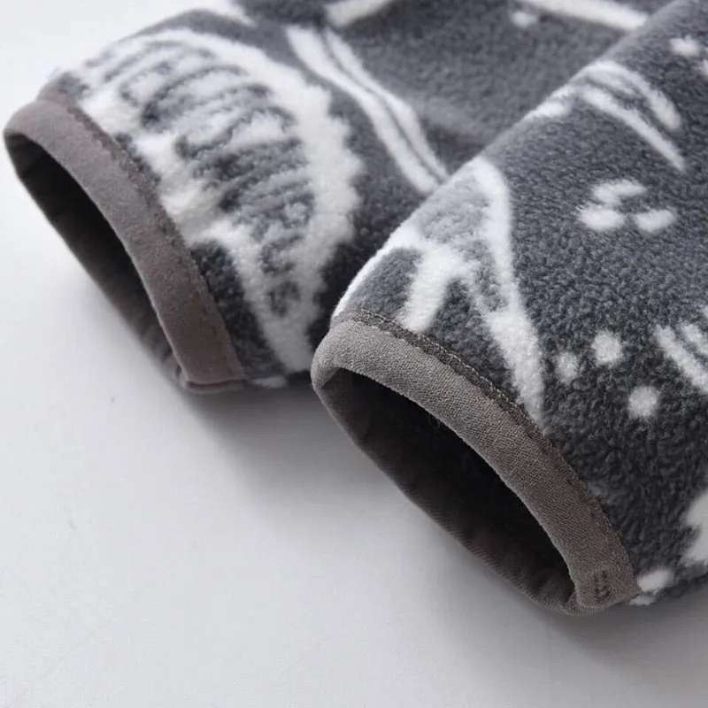 Warm Soft Fleece Jackets for Girls and Boys - Grey