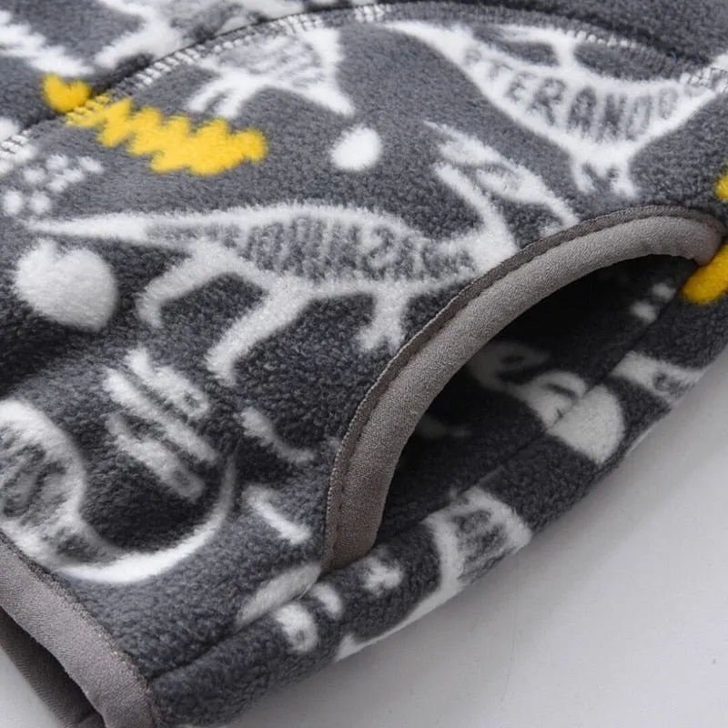 Warm Soft Fleece Jackets for Girls and Boys - Grey