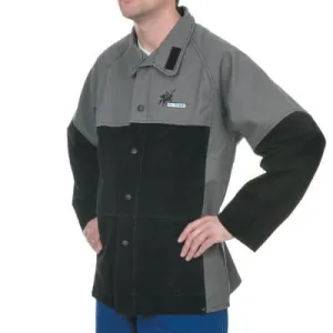 Weldas® Welding Jacket, X-Large, Flame Retardant Cotton, 38-4350XL