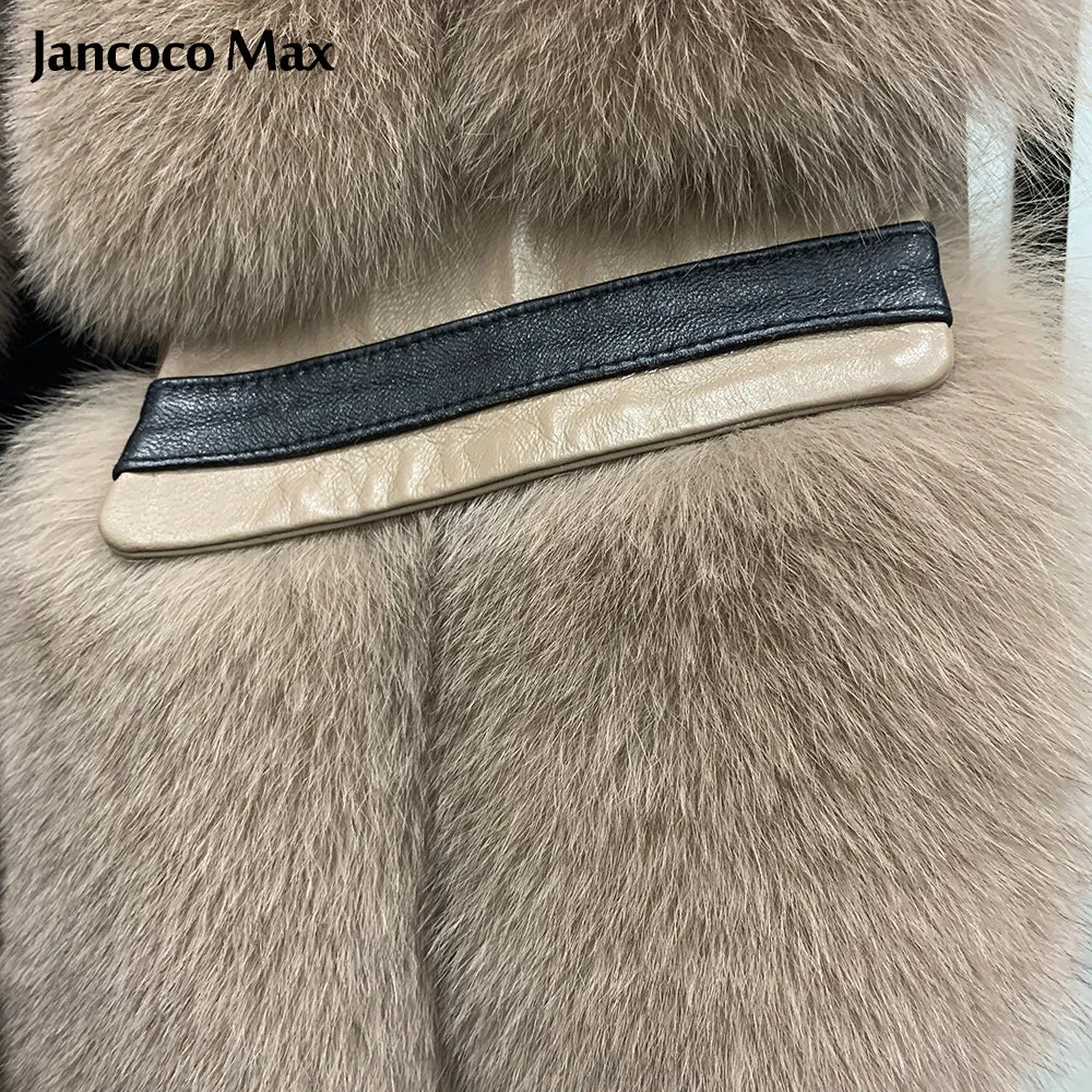 Winter Women Luxury Real Fox Fur Gilets Thick Warm Fluffy Fur Vest