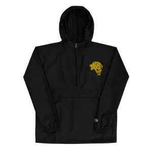 Women's Embroidered Champion Packable Jacket - Black