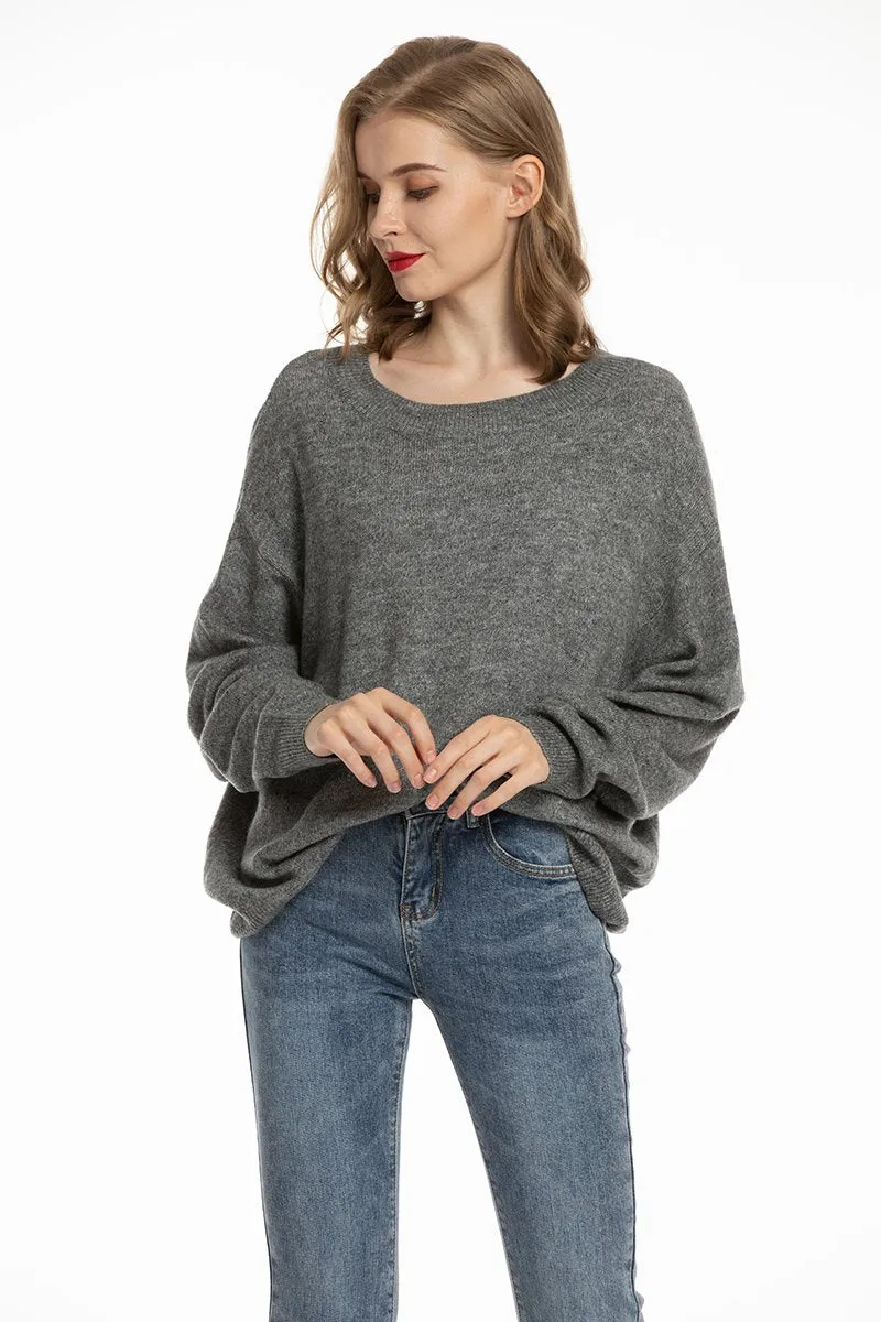 Women's Loose Knit Pullover Sweaters Oversized Striped Sweater Light Lightweight Slouchy Sweaters for Women