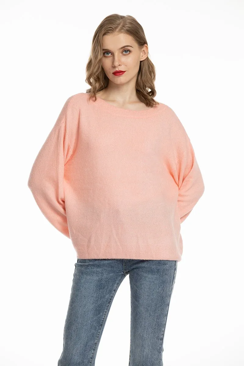 Women's Loose Knit Pullover Sweaters Oversized Striped Sweater Light Lightweight Slouchy Sweaters for Women