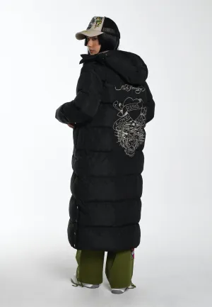 Womens Love Runs Wild Puffer Jacket - Black